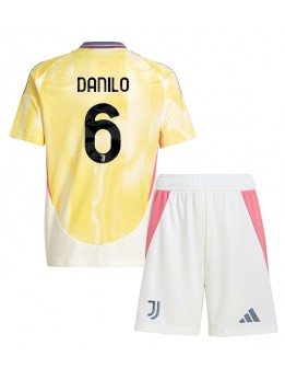 Billige Juventus Danilo Luiz #6 Bortedraktsett Barn 2024-25 Kortermet (+ Korte bukser)